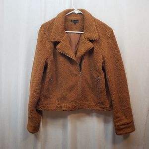 Shinestar Sherpa Moto Jacket Size Large